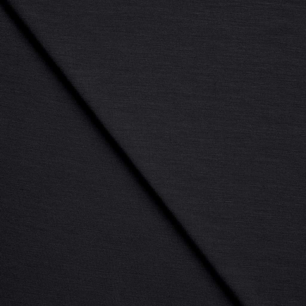 Dzianina single jersey 210 g/m2 - czarny - szer. 165 cm