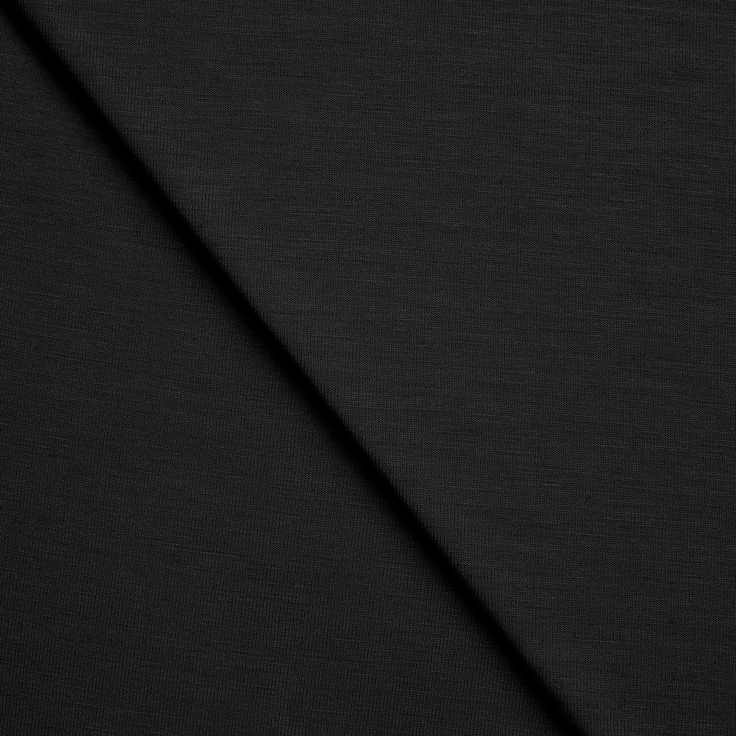 Dzianina single jersey 210 g/m2 - czarny - szer. 165 cm