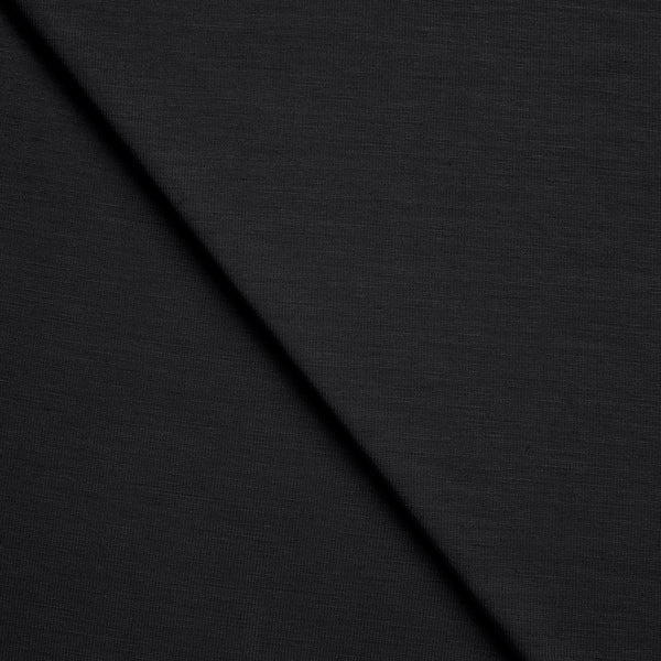 SINGLE JERSEY BAMBUSOWY Z ELASTANEM - CZARNY - 210 G/M2, SZER. 165 CM