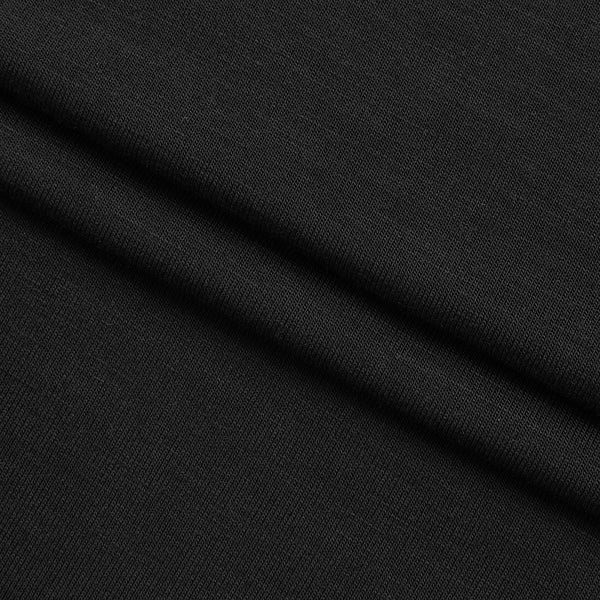 ŚCIĄGACZ BAMBUSOWY 1X1 Z ELASTANEM - CZARNY - 250 G/M2