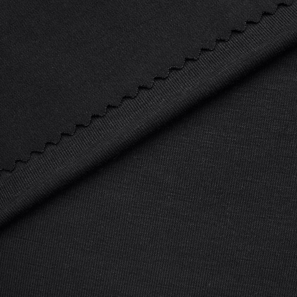 Dzianina single jersey 210 g/m² - czarny - szer. 165 cm