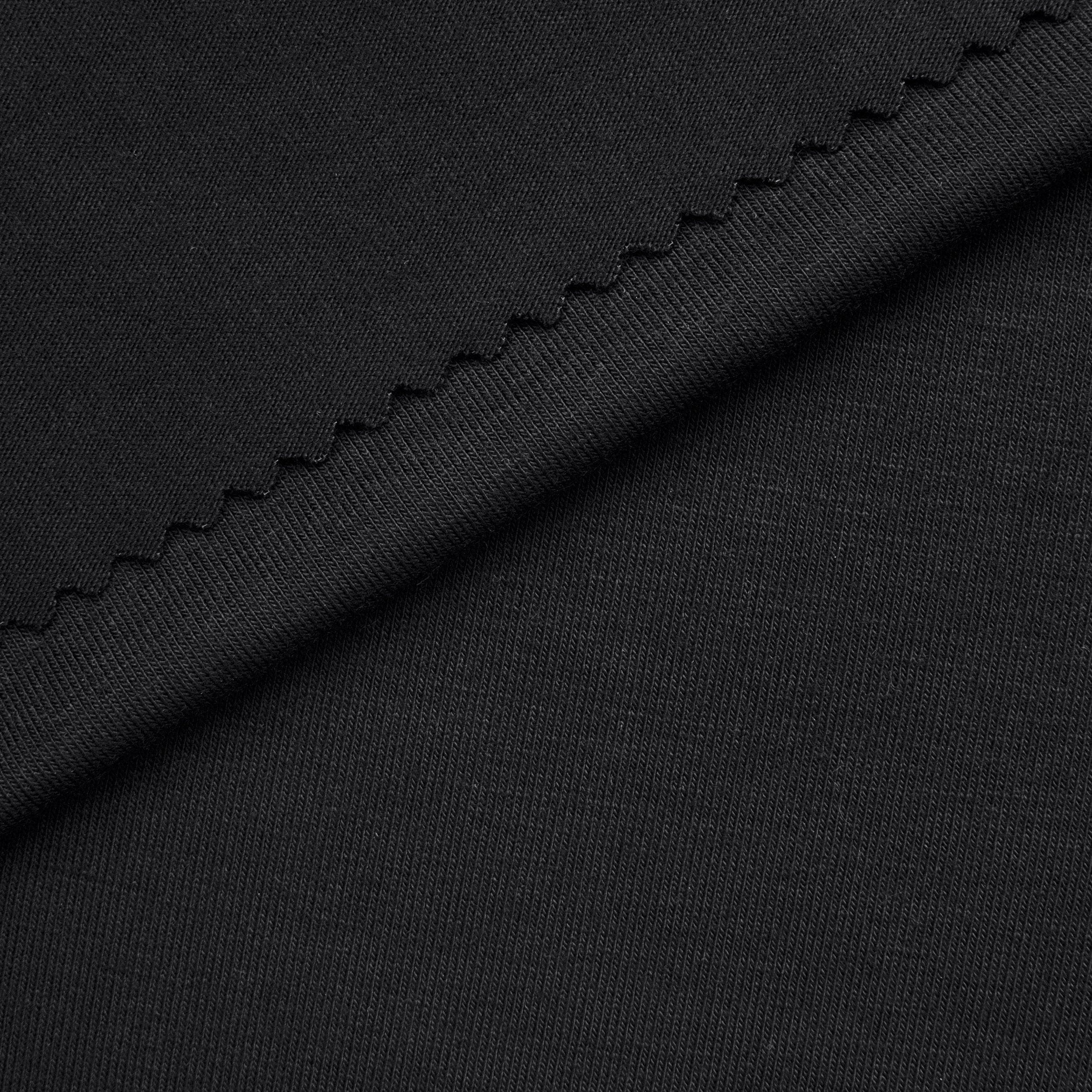 Dzianina single jersey 210 g/m² - czarny - szer. 165 cm