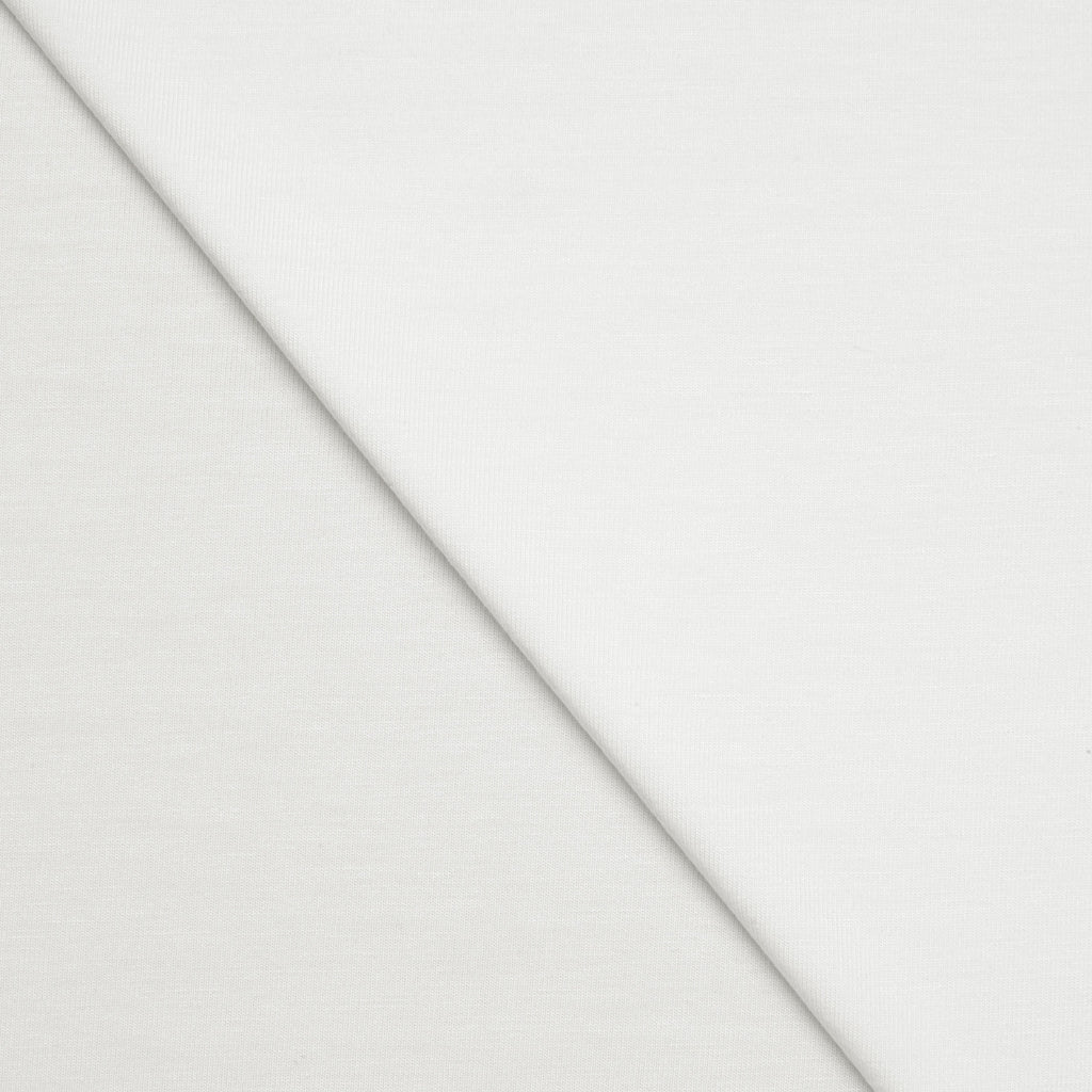 SINGLE JERSEY BAMBUSOWY Z ELASTANEM - ŚNIEŻNA BIEL - 210 G/M2