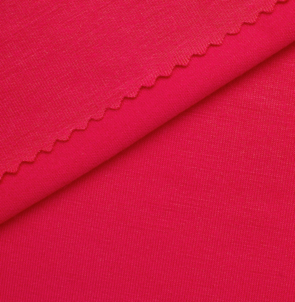Dzianina single jersey 210 g/m² - malinowy