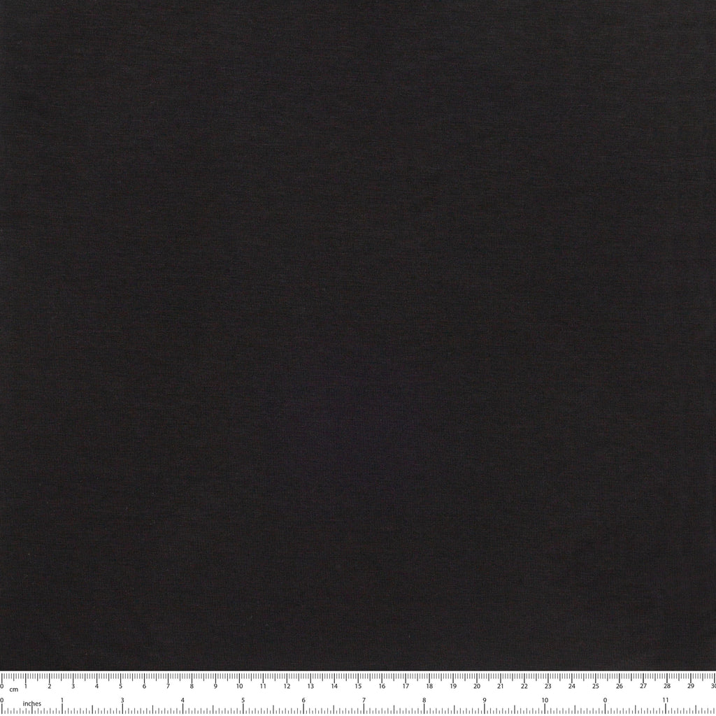 SINGLE JERSEY BAMBUSOWY Z ELASTANEM - CZARNY - 210 G/M2, SZER. 180 CM