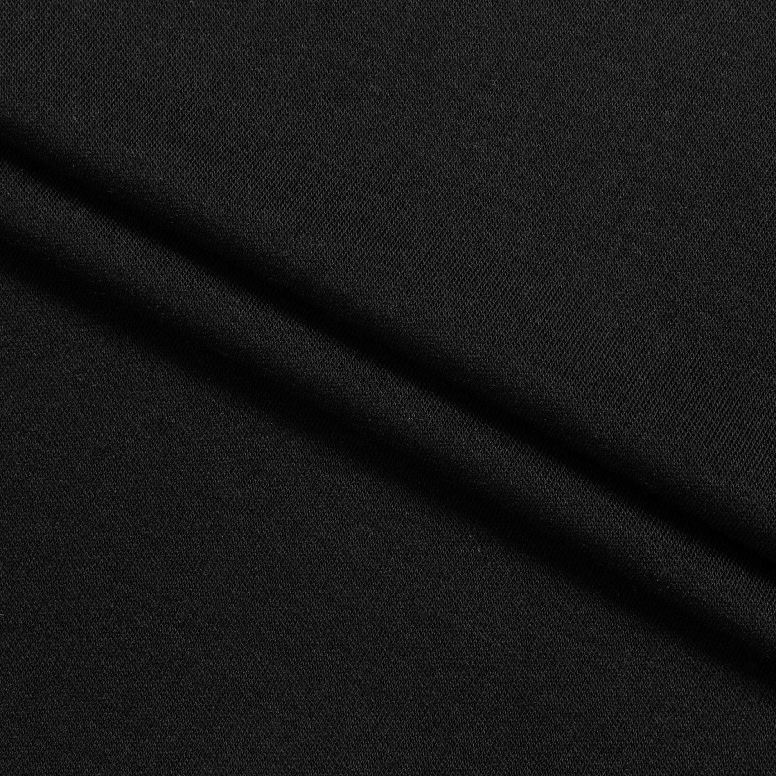 INTERLOCK MODALOWY Z ELASTANEM - CZARNY - 230 G/M2 Drugie zdjęcie produktu