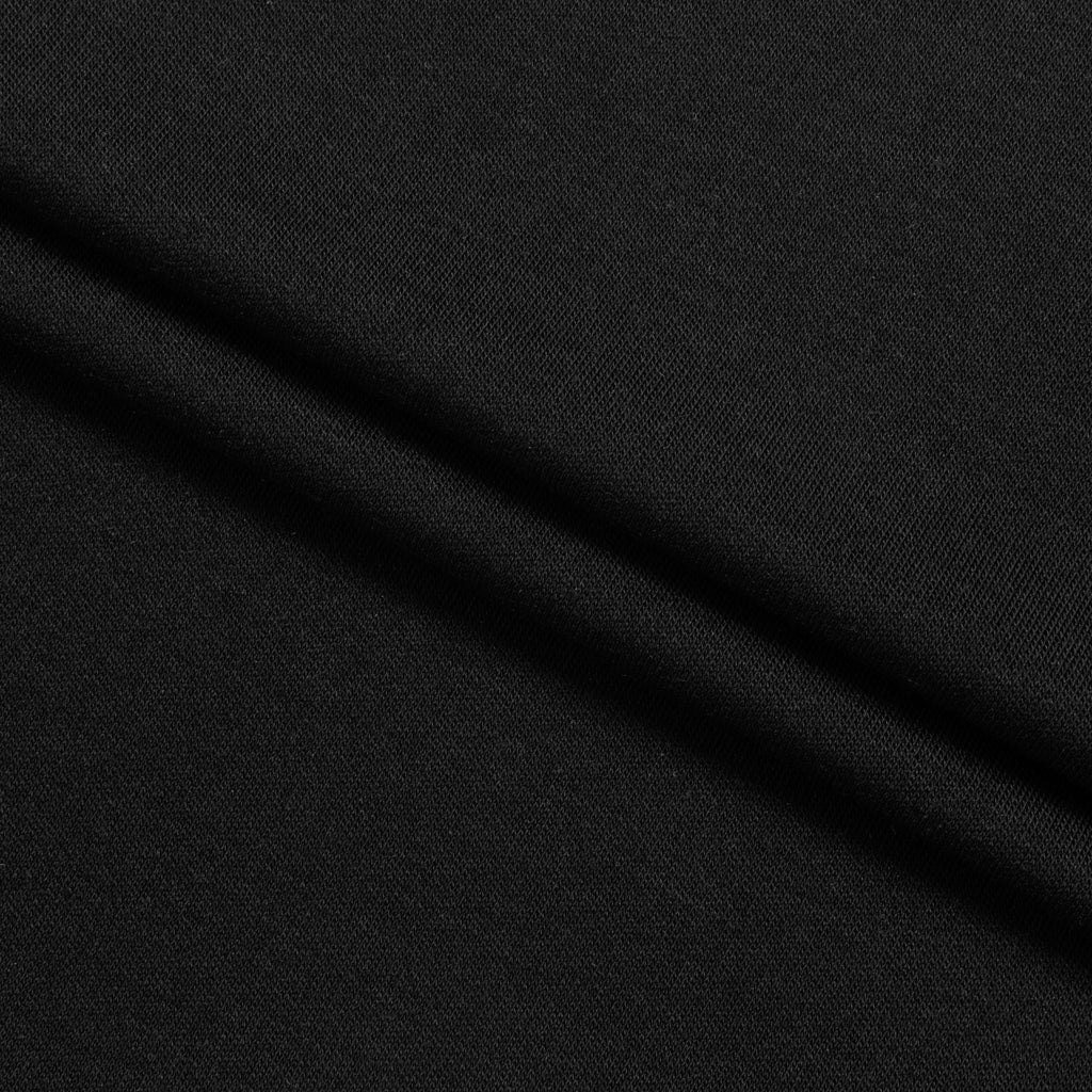 INTERLOCK MODALOWY Z ELASTANEM - CZARNY - 230 G/M2