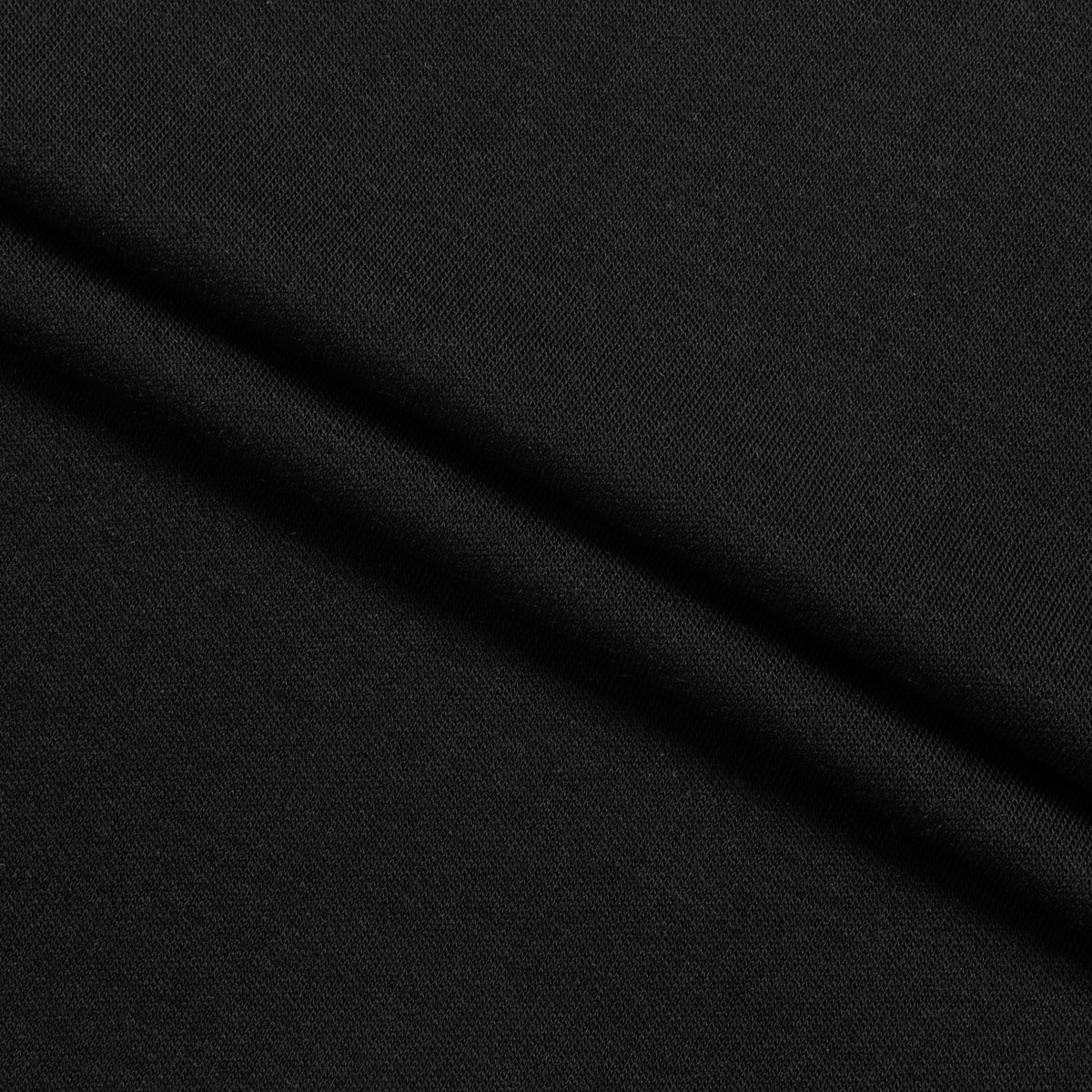 INTERLOCK MODALOWY Z ELASTANEM - CZARNY - 230 G/M2