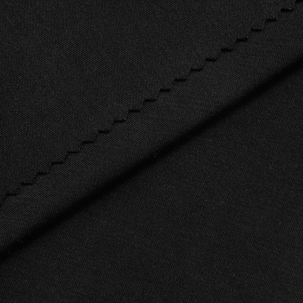 INTERLOCK MODALOWY Z ELASTANEM - CZARNY - 230 G/M2