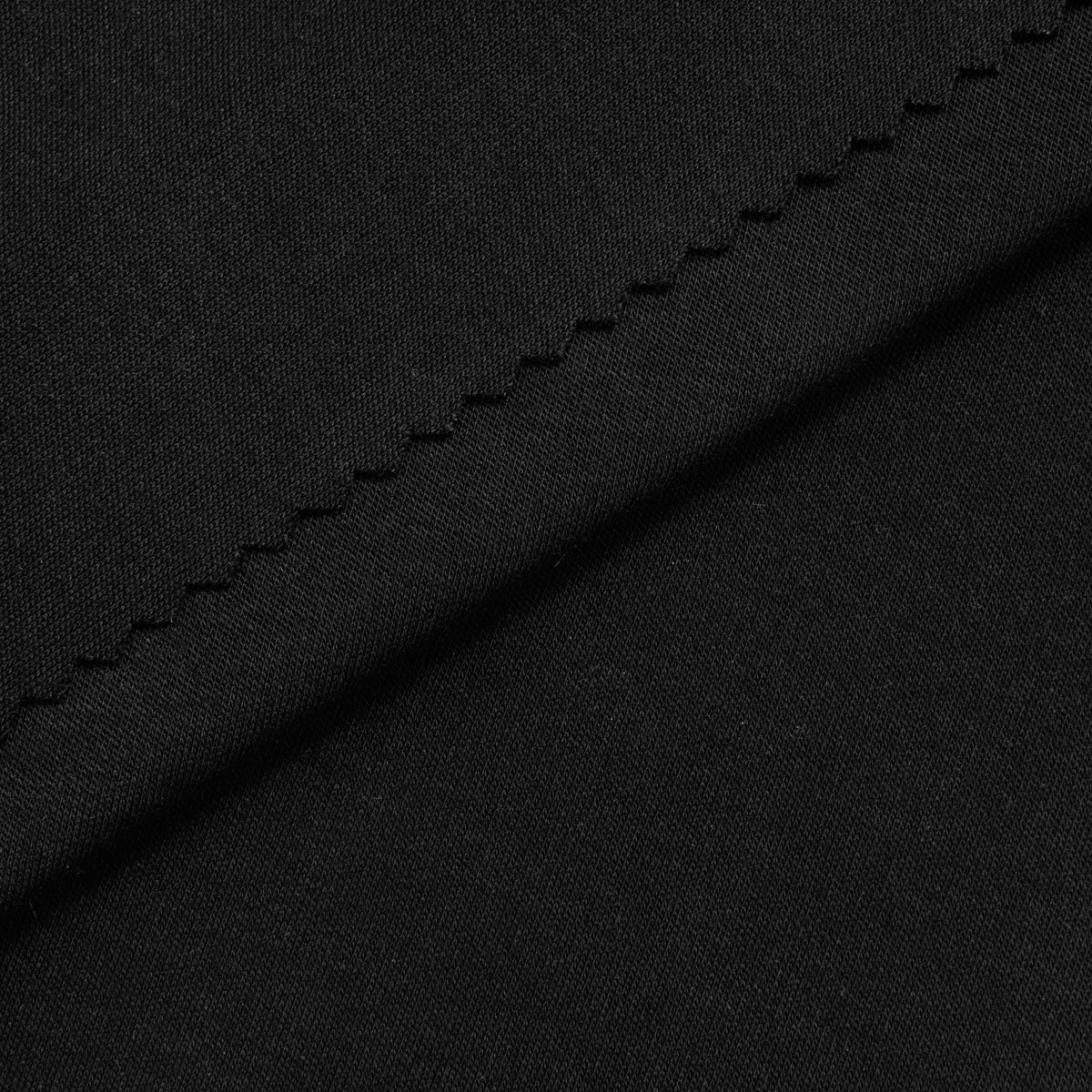 INTERLOCK MODALOWY Z ELASTANEM - CZARNY - 230 G/M2