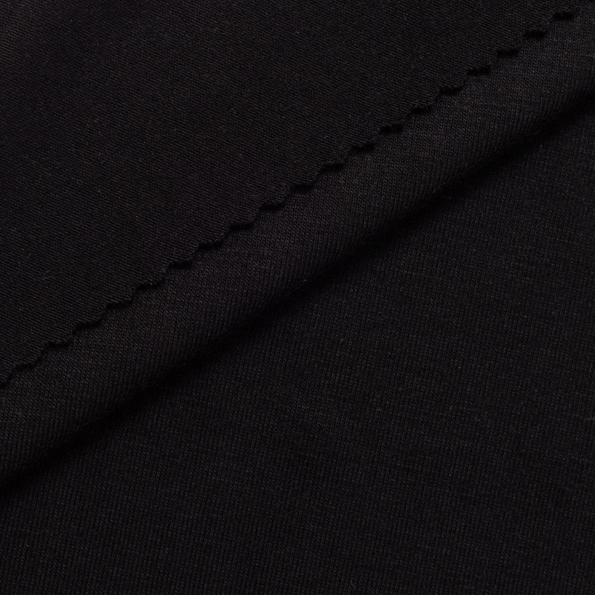 SINGLE JERSEY WISKOZOWY Z ELASTANEM - CZARNY - 220 G/M2