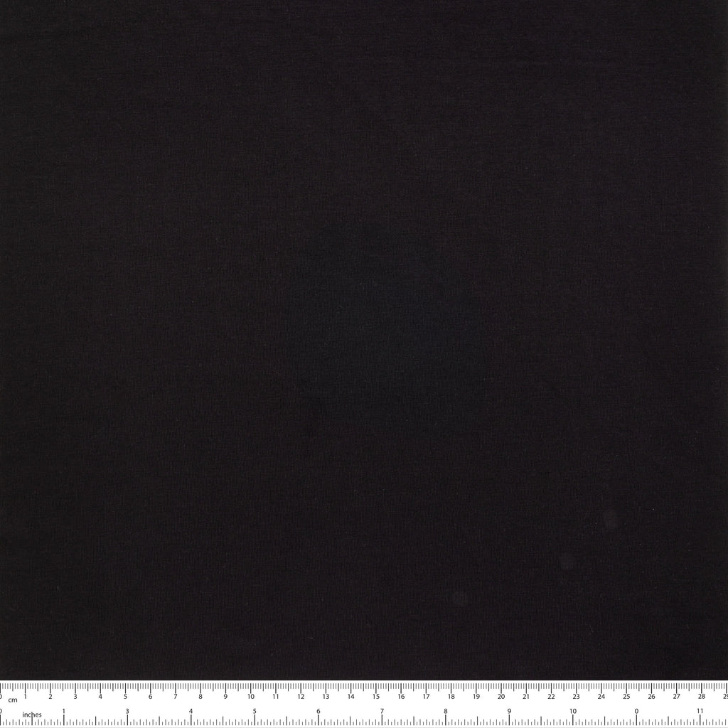 SINGLE JERSEY WISKOZOWY Z ELASTANEM - CZARNY - 220 G/M2