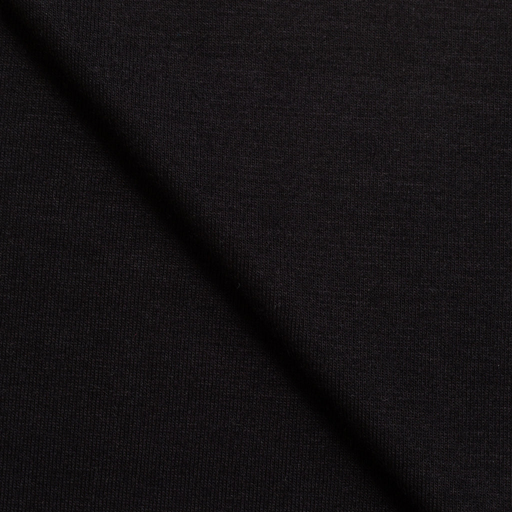 SINGLE JERSEY WISKOZOWY Z ELASTANEM - CZARNY - 220 G/M2