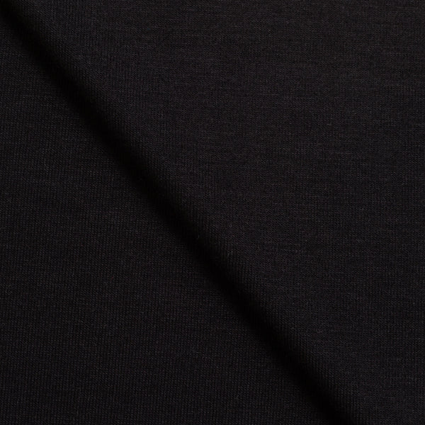 SINGLE JERSEY WISKOZOWY Z ELASTANEM - CZARNY - 220 G/M2