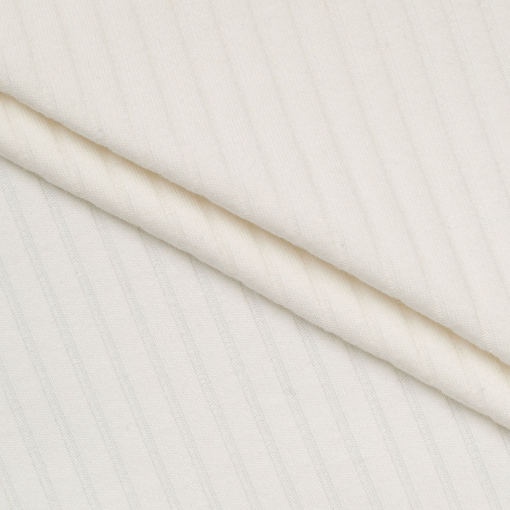 INTERLOCK BAWEŁNIANY Z ELASTANEM - KOKOSOWY KREM - 290 G/M2