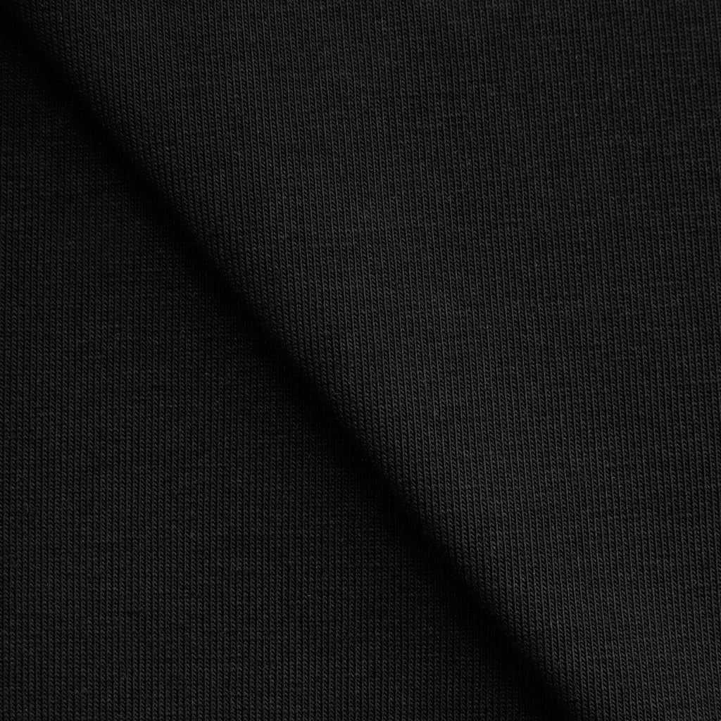 Dzianina single jersey 170 g/m2 - czarny - szer. 190 cm