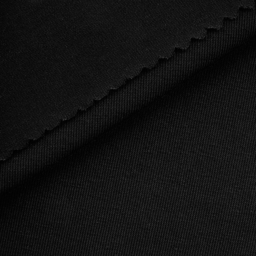 Dzianina single jersey 170 g/m² - czarny - szer. 190 cm