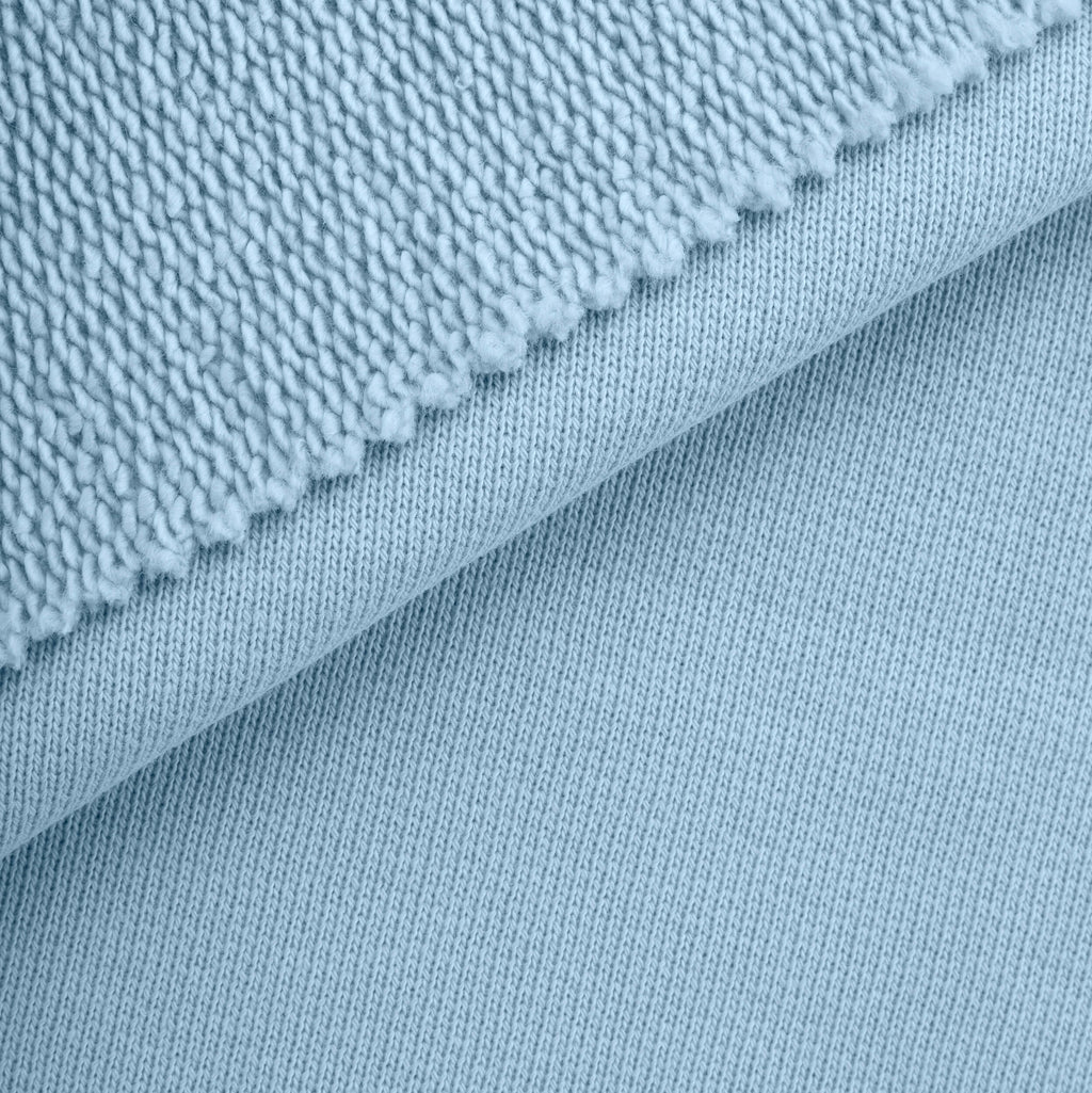 Dresówka pętelkowa niedrapana 580 g/m² - niebieski - szer. 160 cm - FRENCH TERRY UNBRUSHED 580