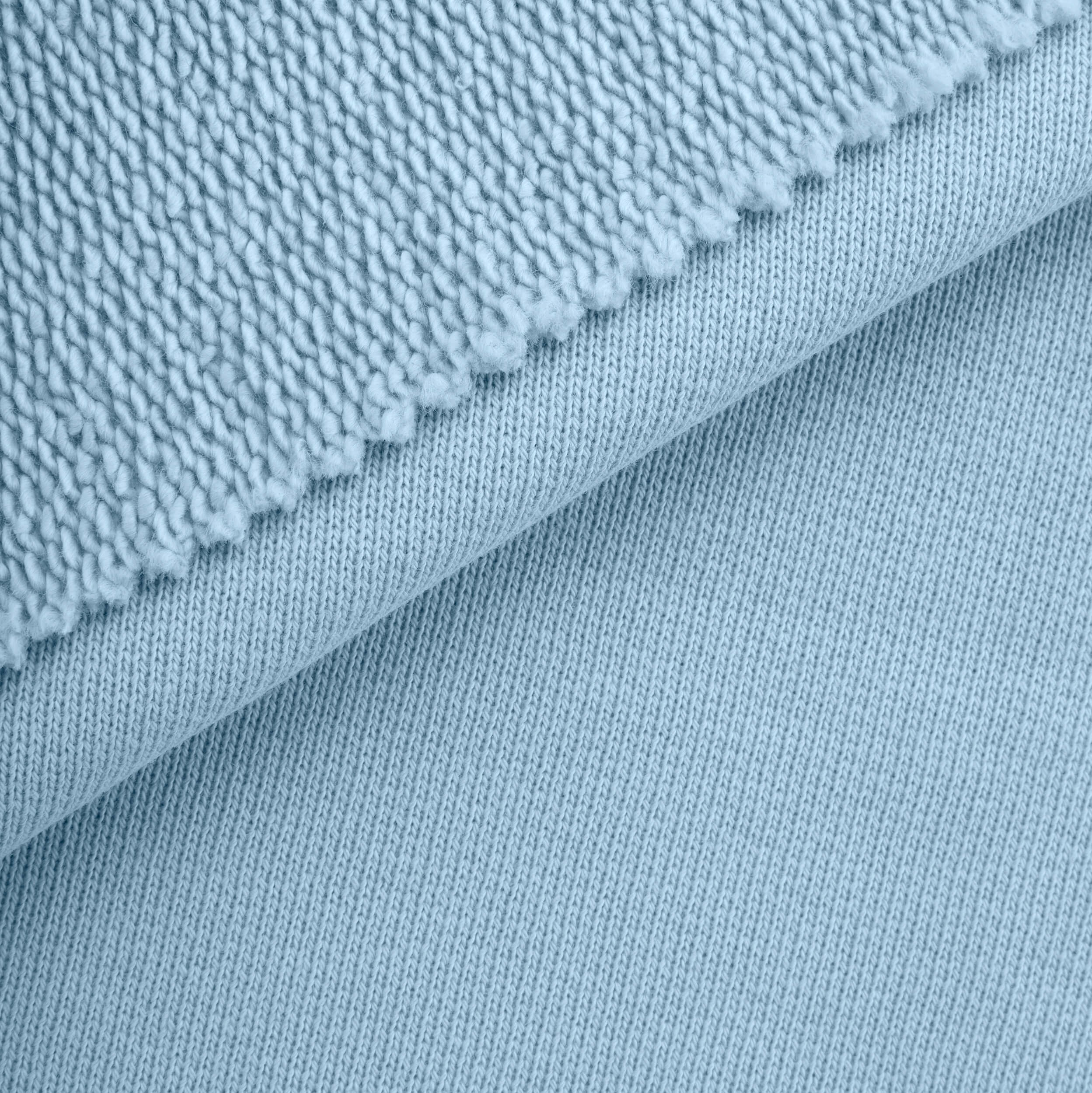 Dresówka pętelkowa niedrapana 580 g/m² - niebieski - szer. 160 cm - FRENCH TERRY UNBRUSHED 580