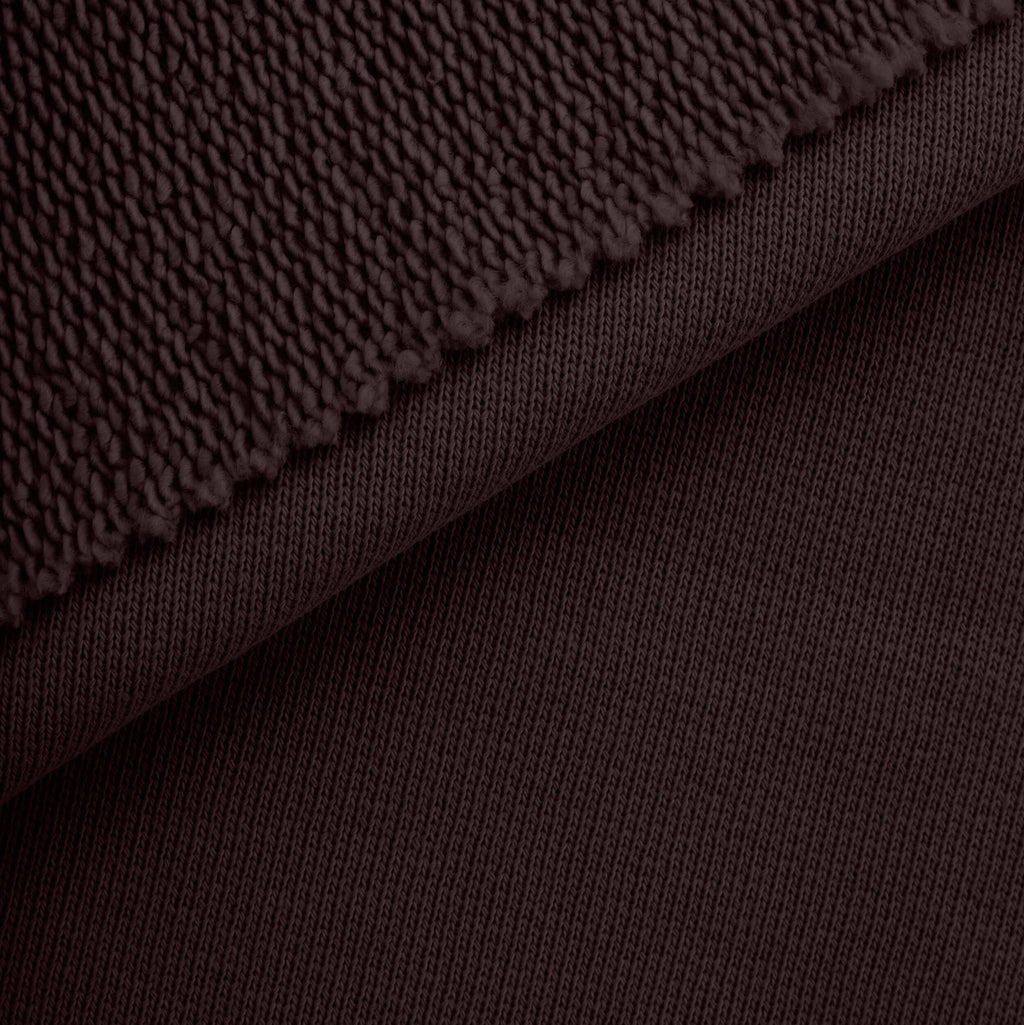 Dresówka pętelkowa niedrapana 580 g/m² - brązowy - szer. 160 cm - FRENCH TERRY UNBRUSHED 580