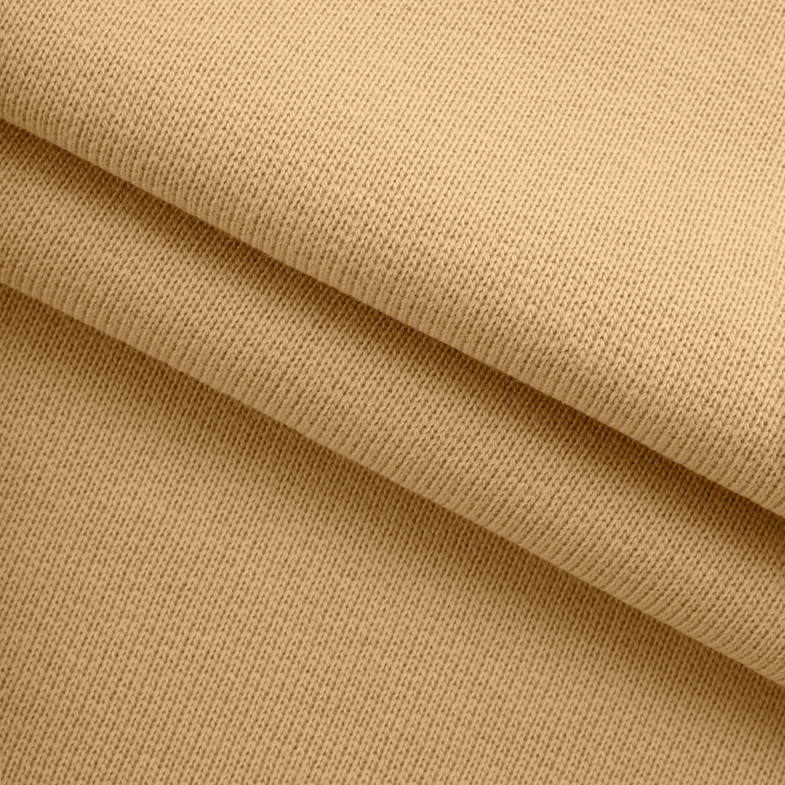 Dresówka pętelkowa niedrapana 580 g/m² - camel - szer. 160 cm - FRENCH TERRY UNBRUSHED 580