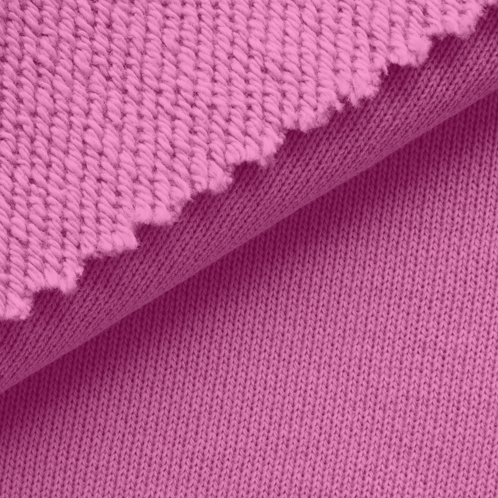 Dresówka pętelkowa niedrapana 430 g/m² - różany
