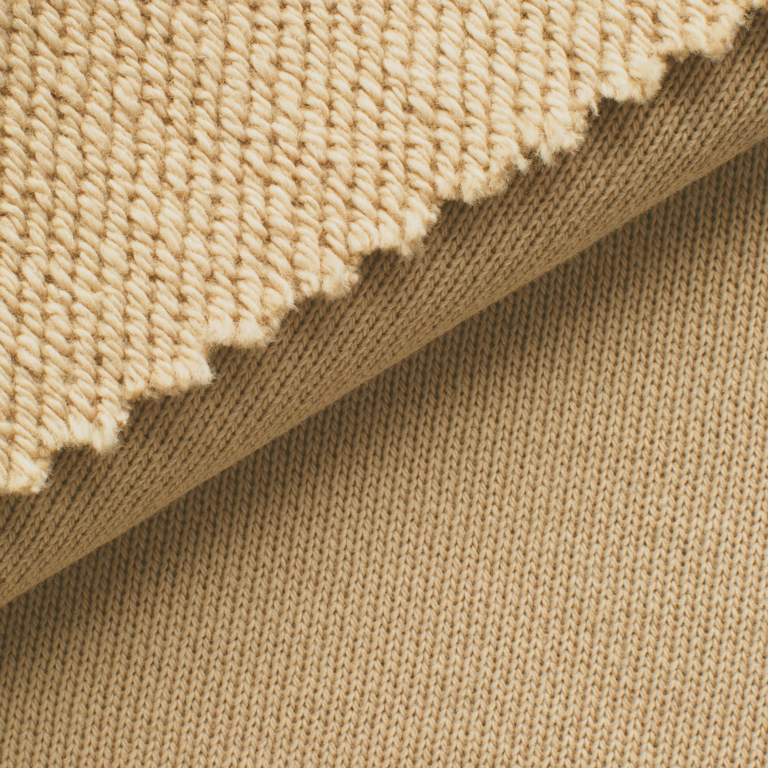 Dresówka pętelkowa diagonalna niedrapana 430 g/m² - taupe