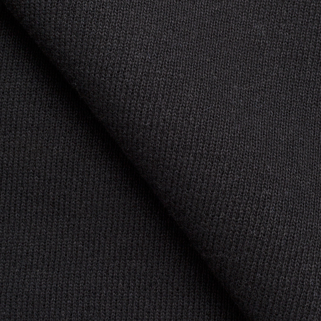 Dresówka pętelkowa diagonalna niedrapana 450 g/m2 - czarny - szer. 140 cm