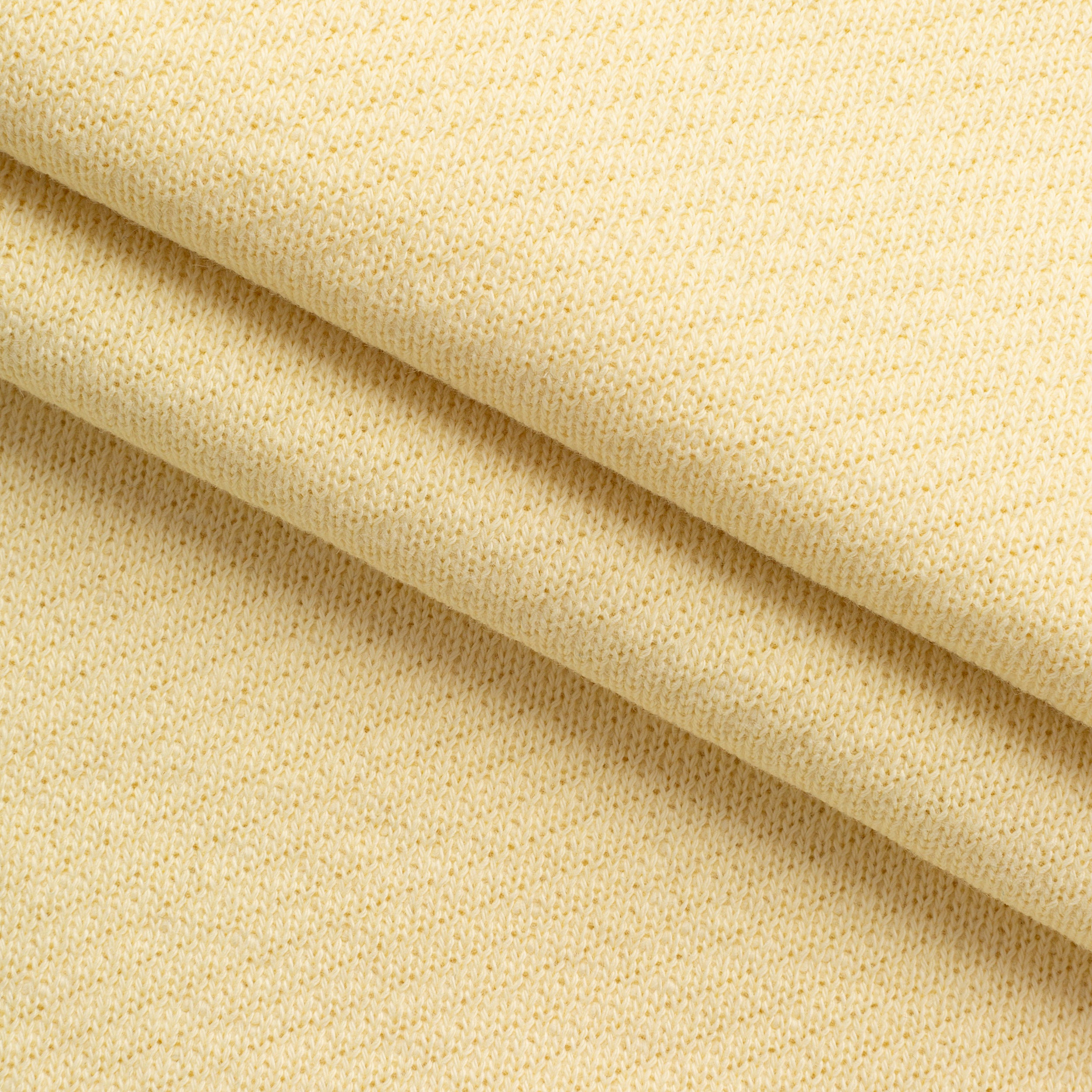 Dresówka pętelkowa diagonalna niedrapana 450 g/m² - żółty