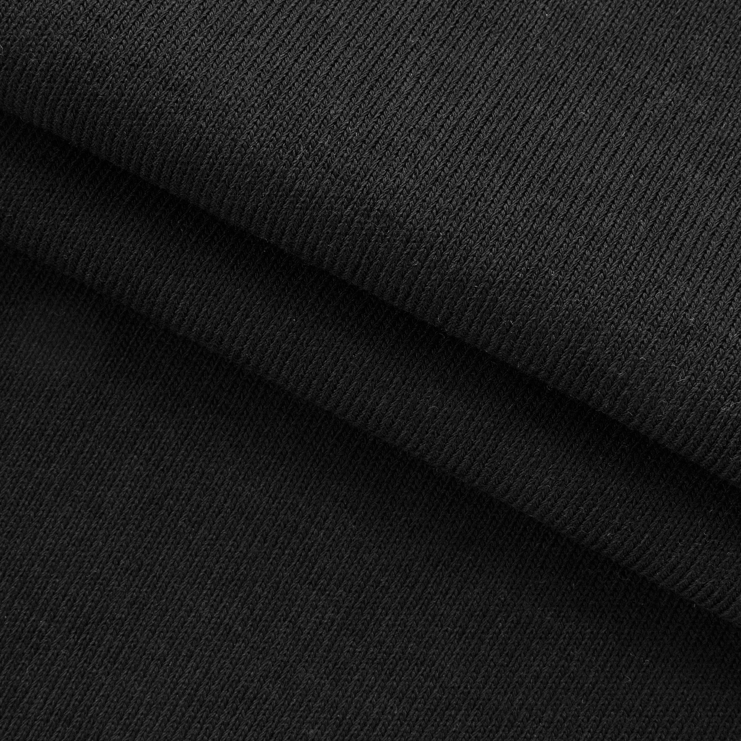 Dzianina ściągaczowa 296 g/m² - czarny
