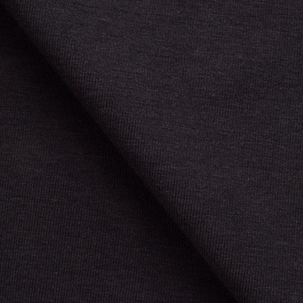 SINGLE JERSEY BAWEŁNIANY Z ELASTANEM - CZARNY - 210 G/M2