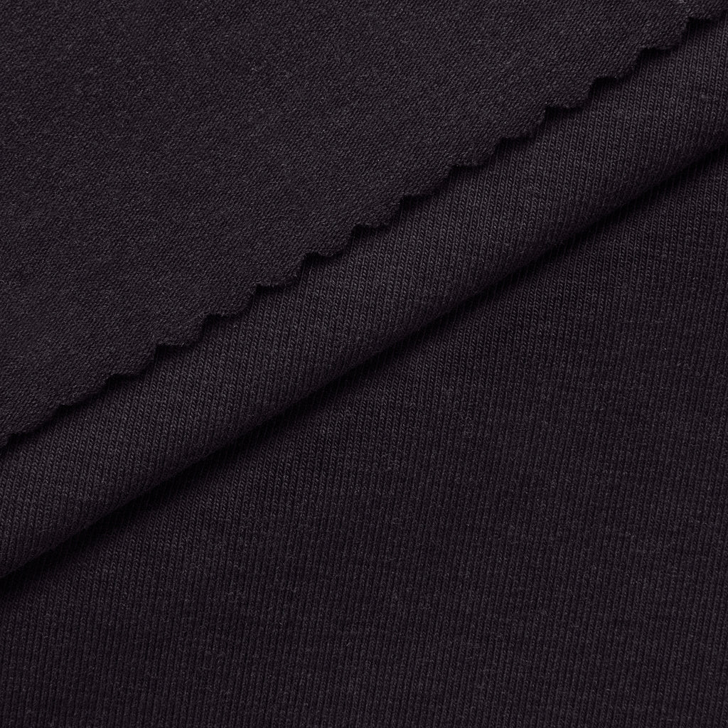 Dzianina single jersey 210 g/m² - czarny - szer. 175 cm