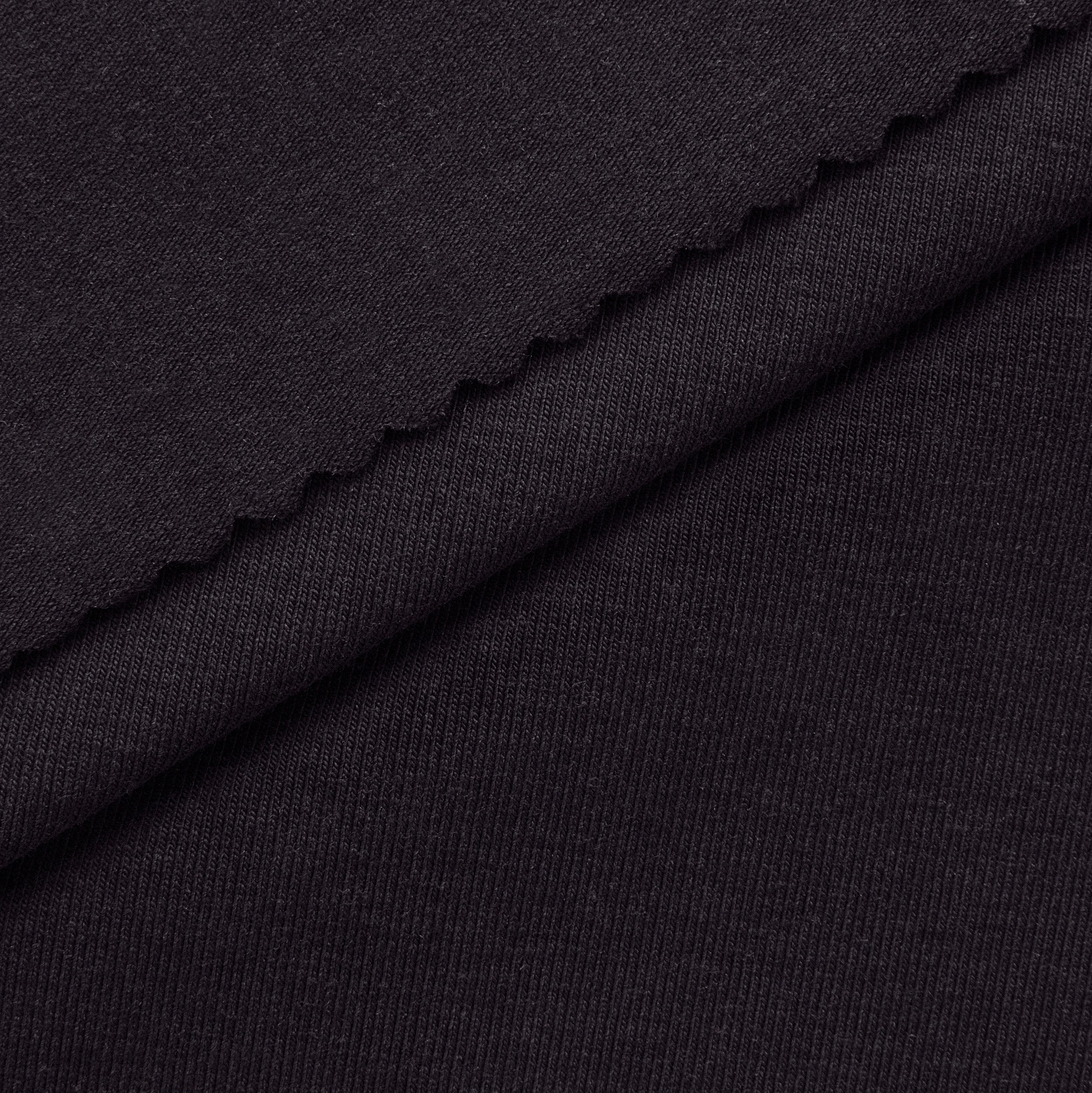 Dzianina single jersey 210 g/m² - czarny - szer. 175 cm