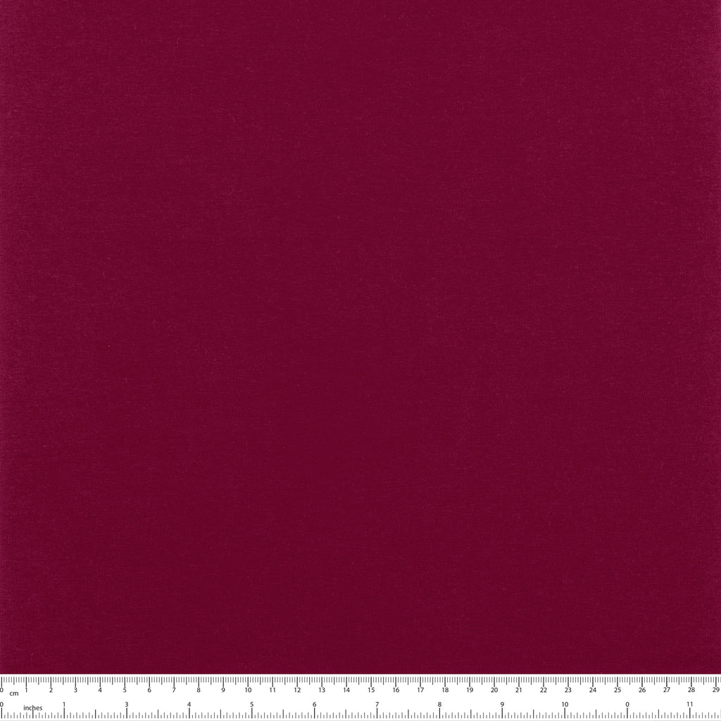 DRESÓWKA PĘTELKOWA BAWEŁNIANA Z ELASTANEM - BORDOWY - 280 G/M2