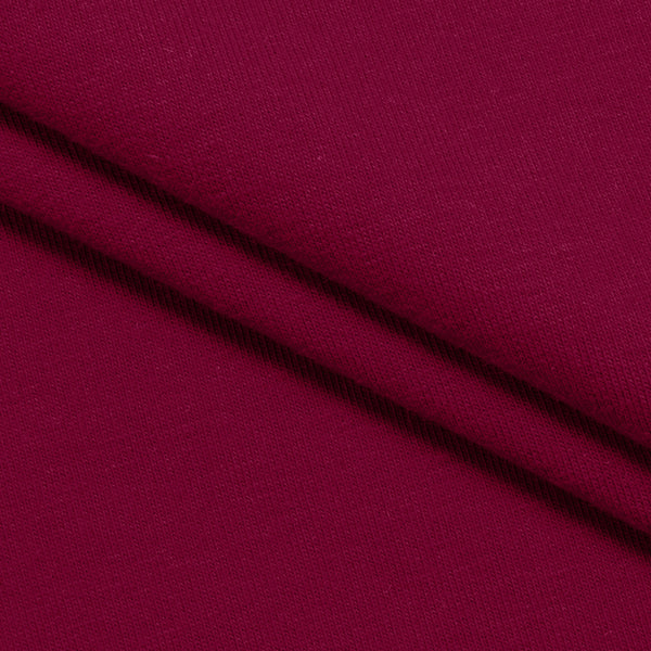 DRESÓWKA PĘTELKOWA BAWEŁNIANA Z ELASTANEM - BORDOWY - 280 G/M2