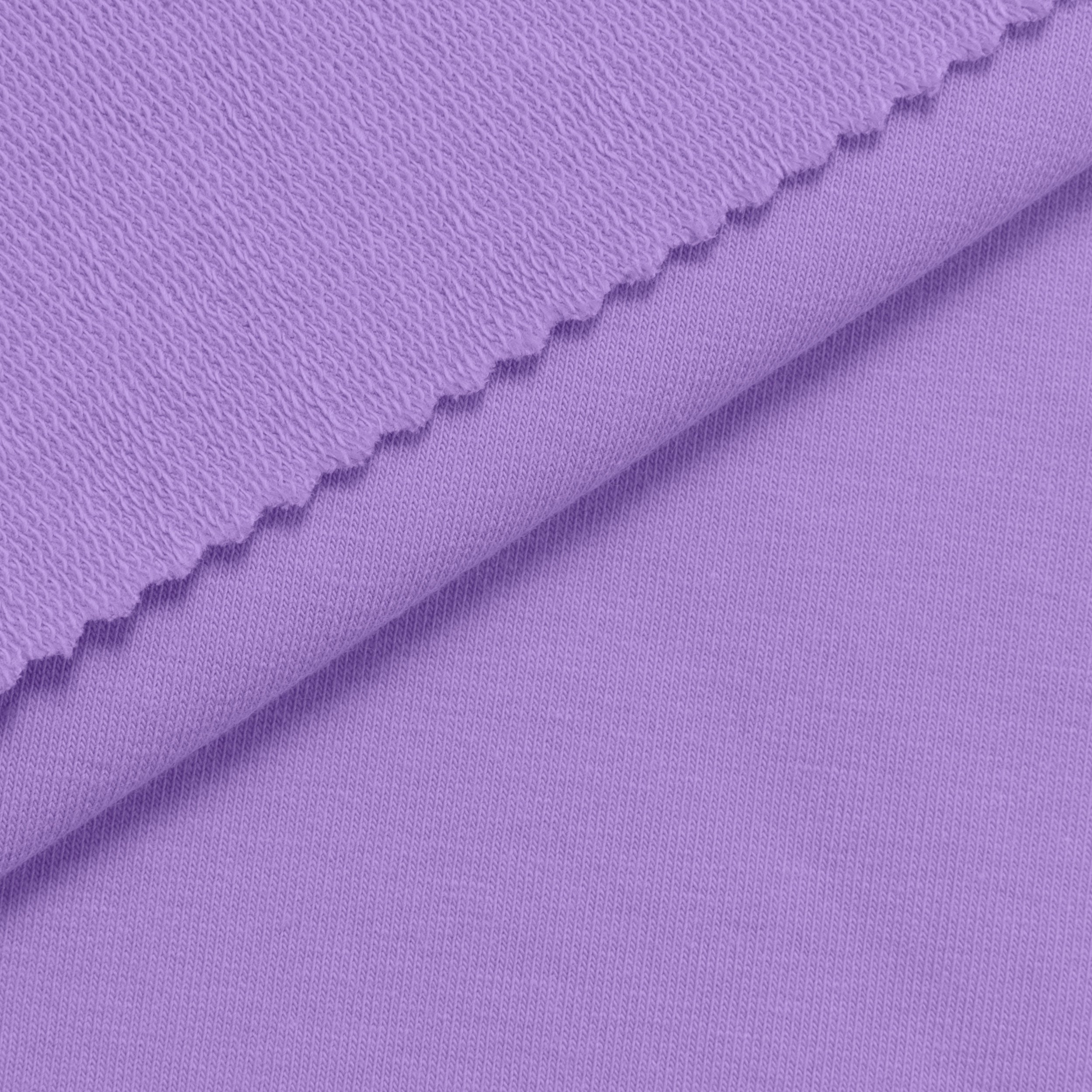 Dresówka pętelkowa 280 g/m2 - fiolet milka - szer. 170 cm - FRENCH TERRY 280