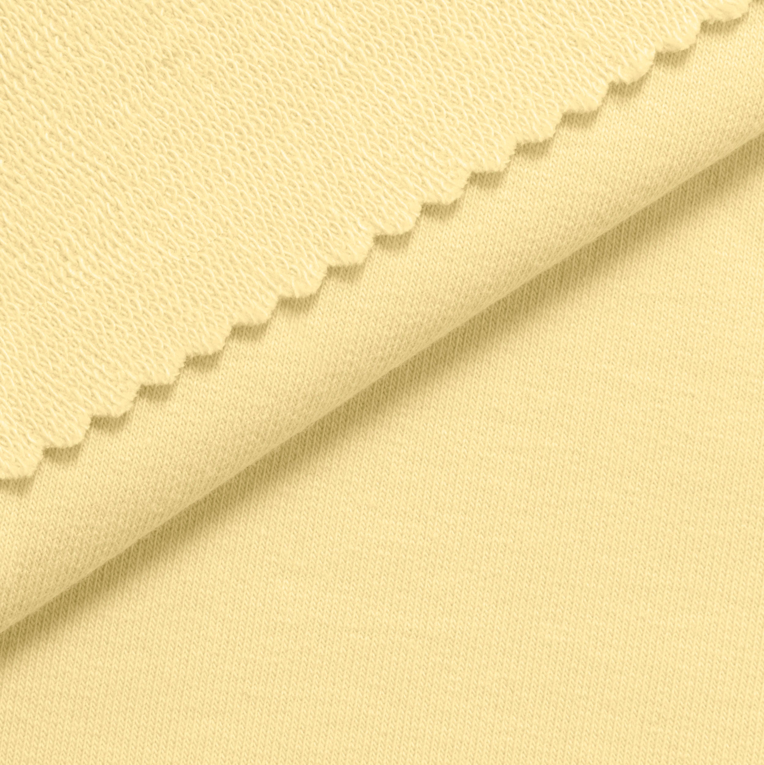 Dresówka pętelkowa 280 g/m² - jasny żółty