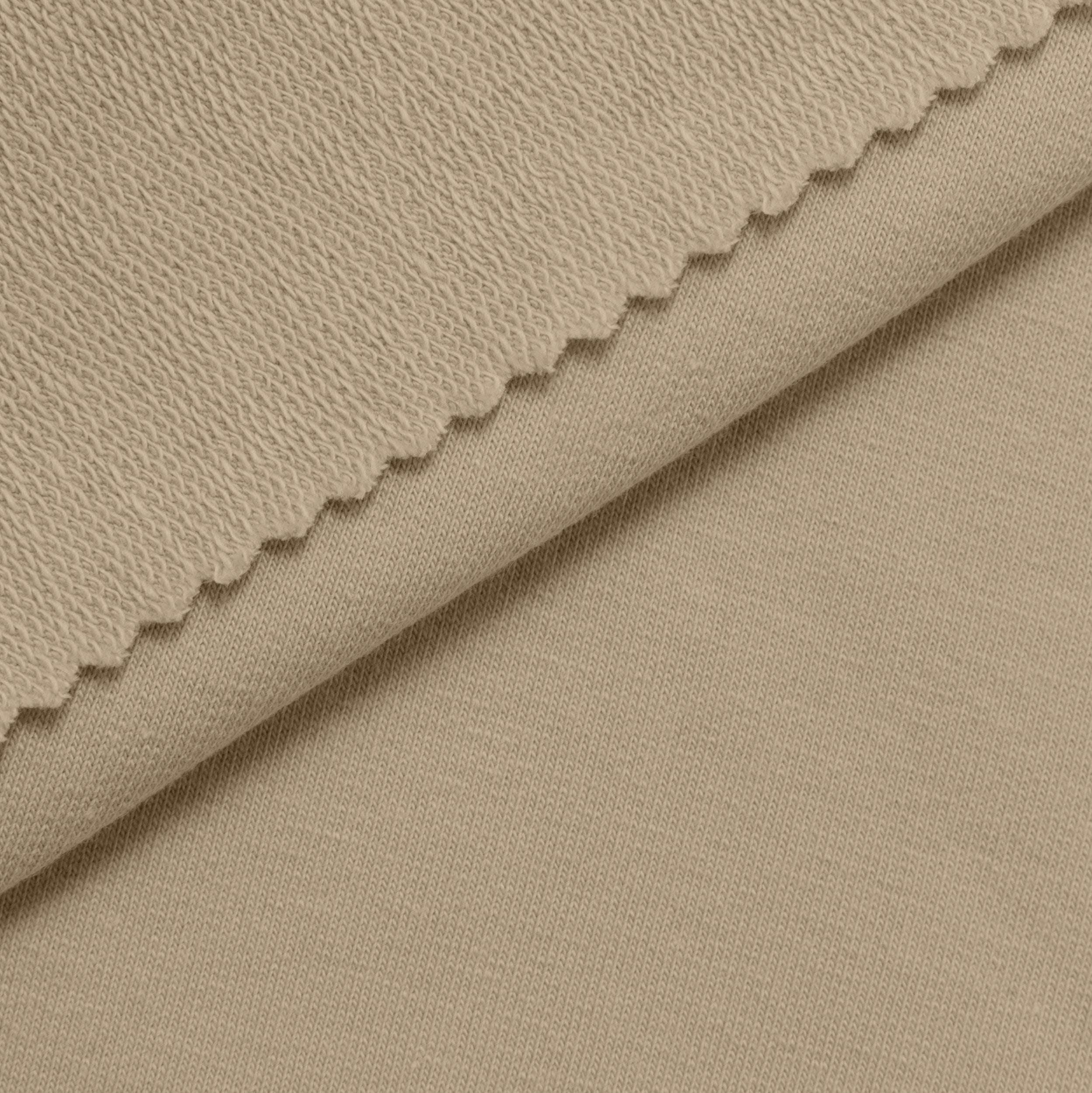 DRESÓWKA PĘTELKOWA BAWEŁNIANA Z ELASTANEM - LATTE - 280 G/M2 Drugie zdjęcie produktu