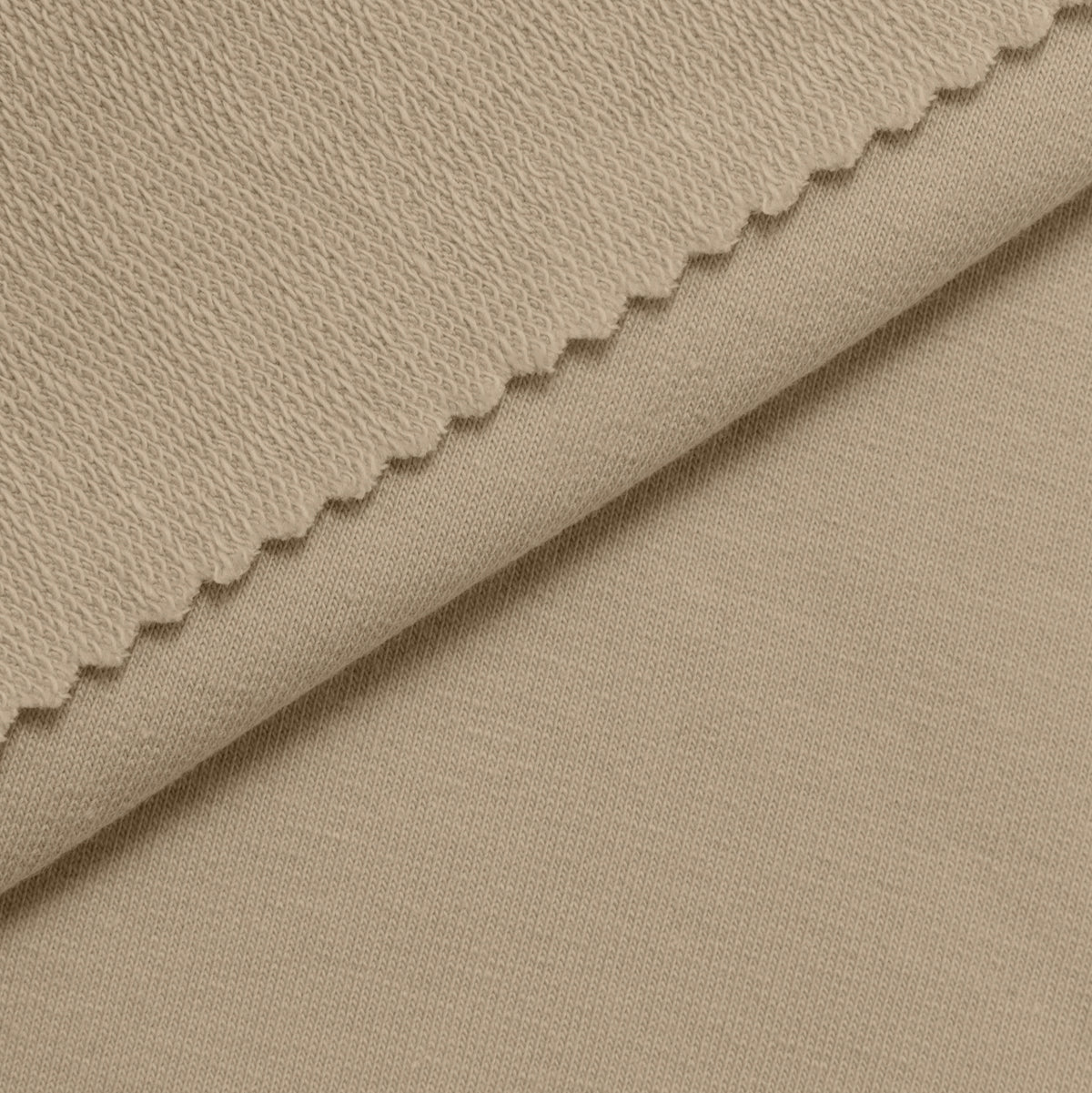 DRESÓWKA PĘTELKOWA BAWEŁNIANA Z ELASTANEM - LATTE - 280 G/M2