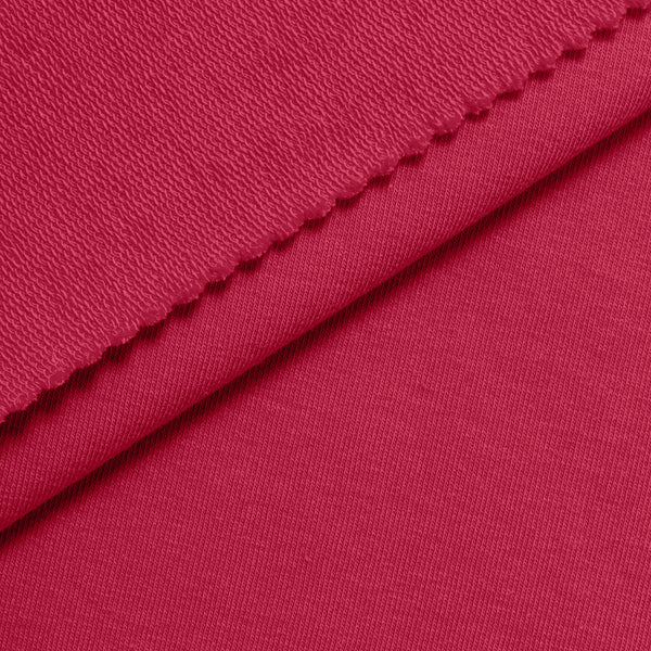 DRESÓWKA PĘTELKOWA BAWEŁNIANA Z ELASTANEM - MALINOWY - 280 G/M2