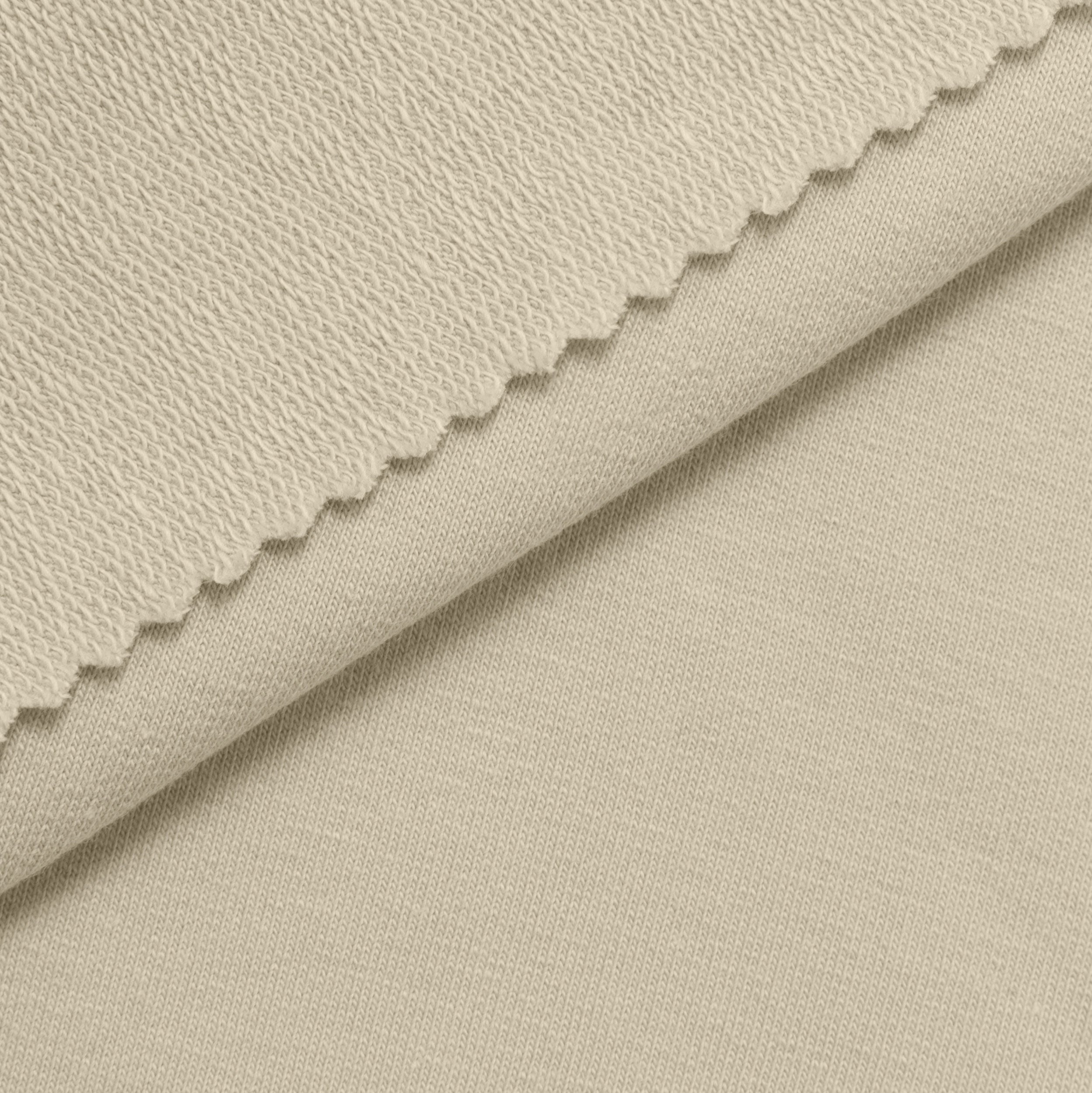 Dresówka pętelkowa 280 g/m2 - kremowa perła Główne zdjęcie produktu