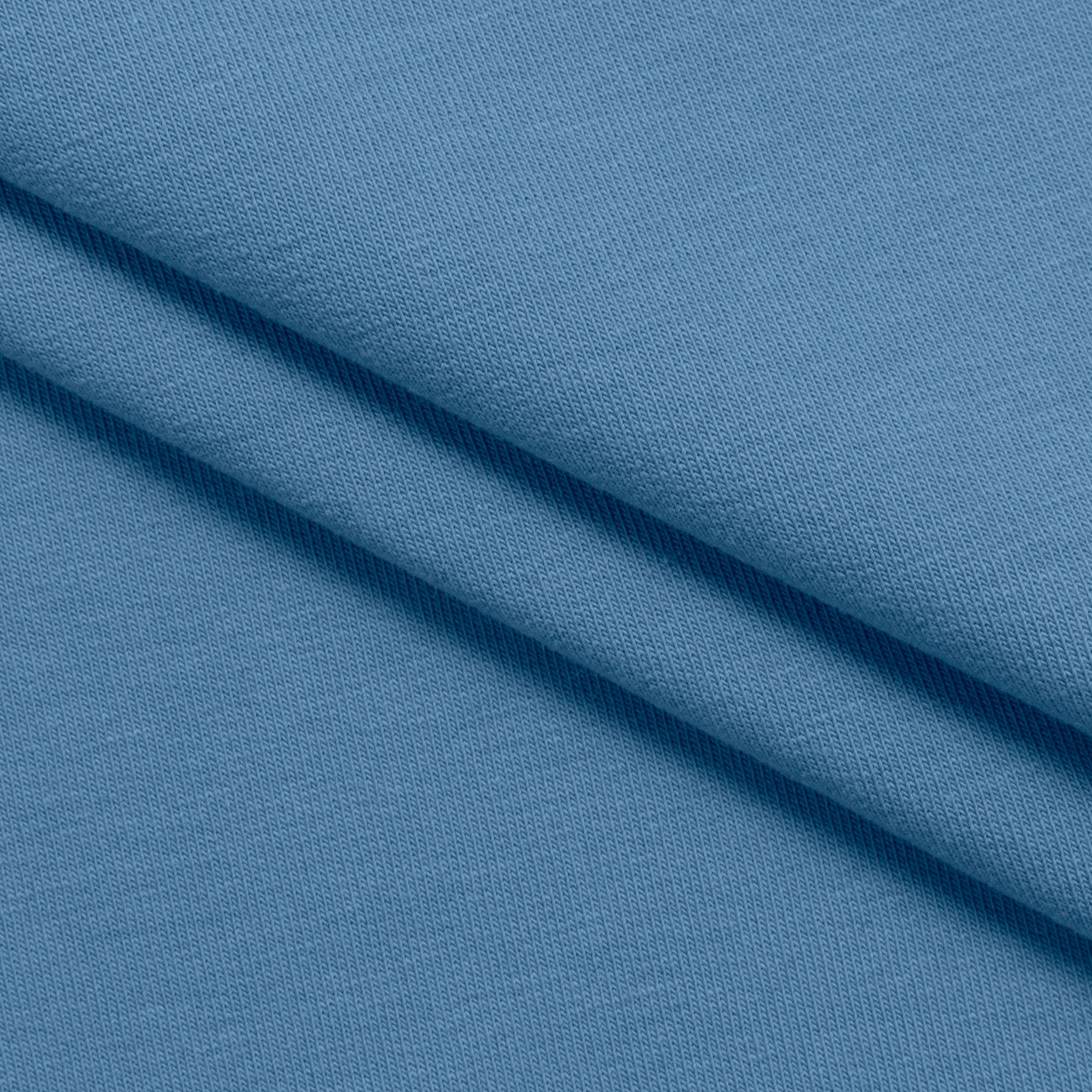 DRESÓWKA PĘTELKOWA BAWEŁNIANA Z ELASTANEM - OCEANICZNY BŁĘKIT - 280 G/M2 Drugie zdjęcie produktu