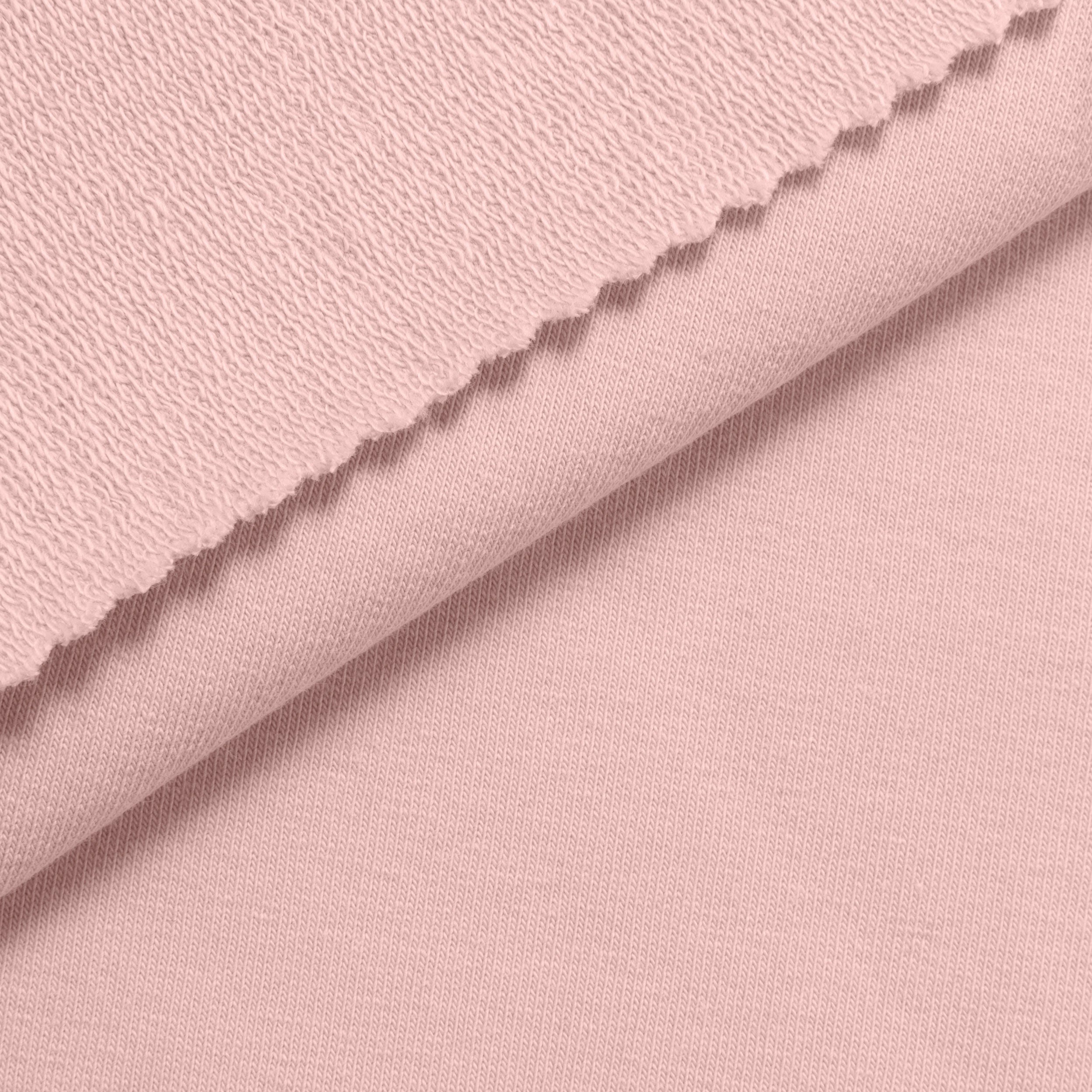 Dresówka pętelkowa 280 g/m2 - pudrowy róż Główne zdjęcie produktu