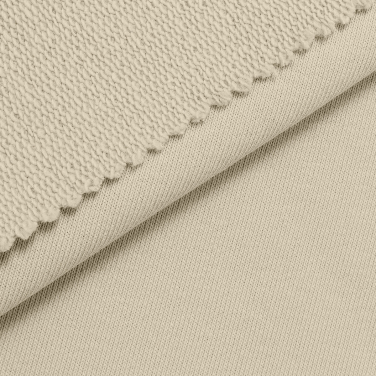 DRESÓWKA PĘTELKOWA BAWEŁNIANA Z ELASTANEM - KREMOWA PERŁA - 320 G/M2