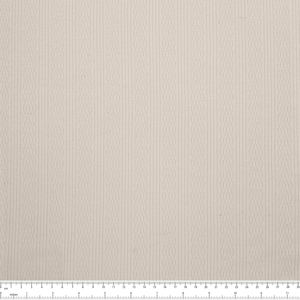 DZIANINA AŻUROWA BAWEŁNIANA - WARKOCZ BEŻ - 170 G/M2