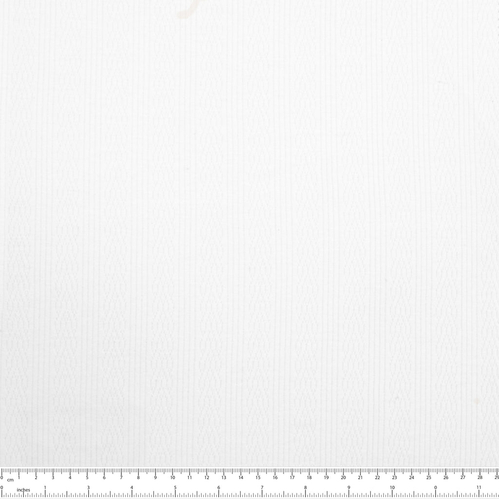 DZIANINA AŻUROWA BAWEŁNIANA - WARKOCZ ECRU - 170 G/M2