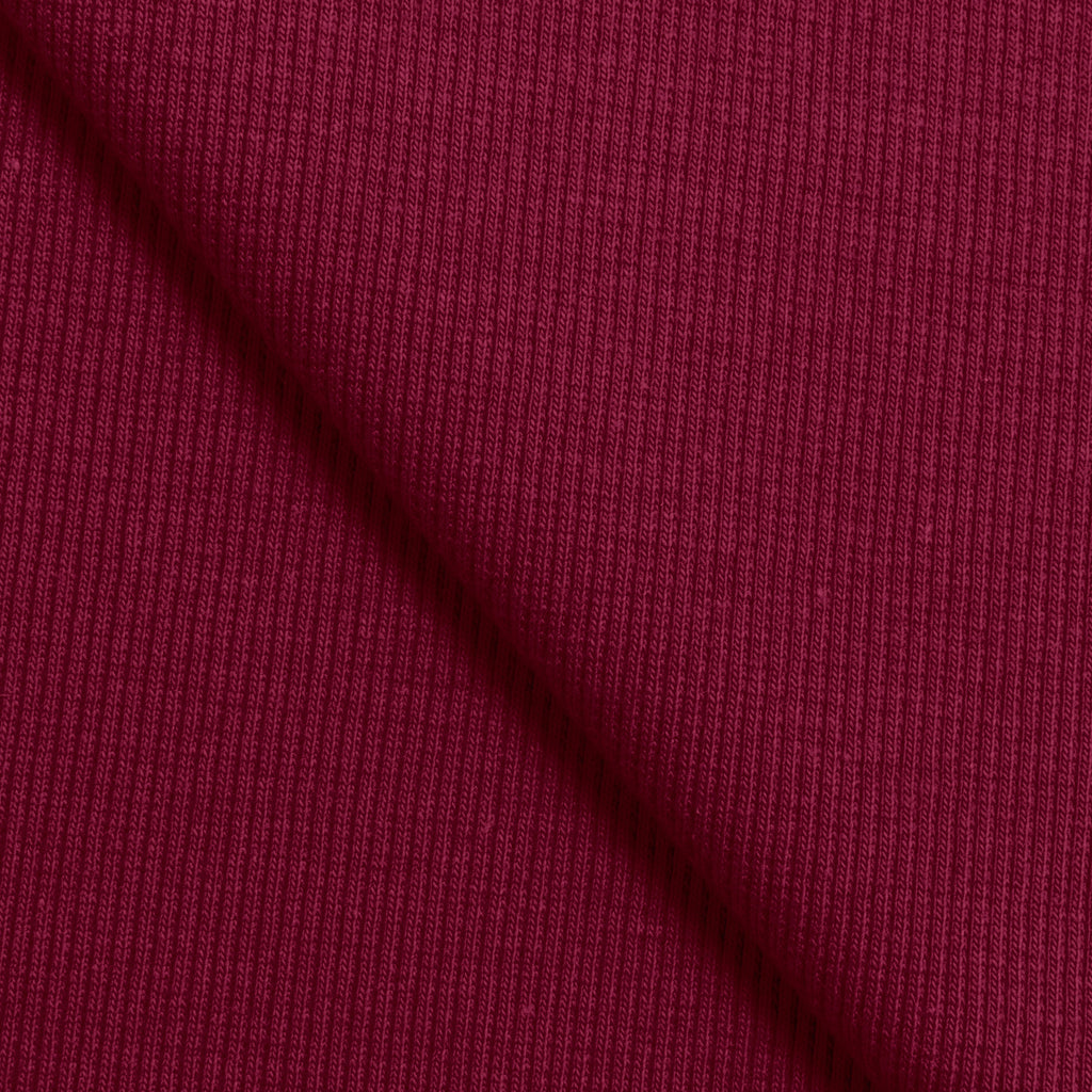 Ściągacz prążkowany 2x1 280 g/m² - bordowy