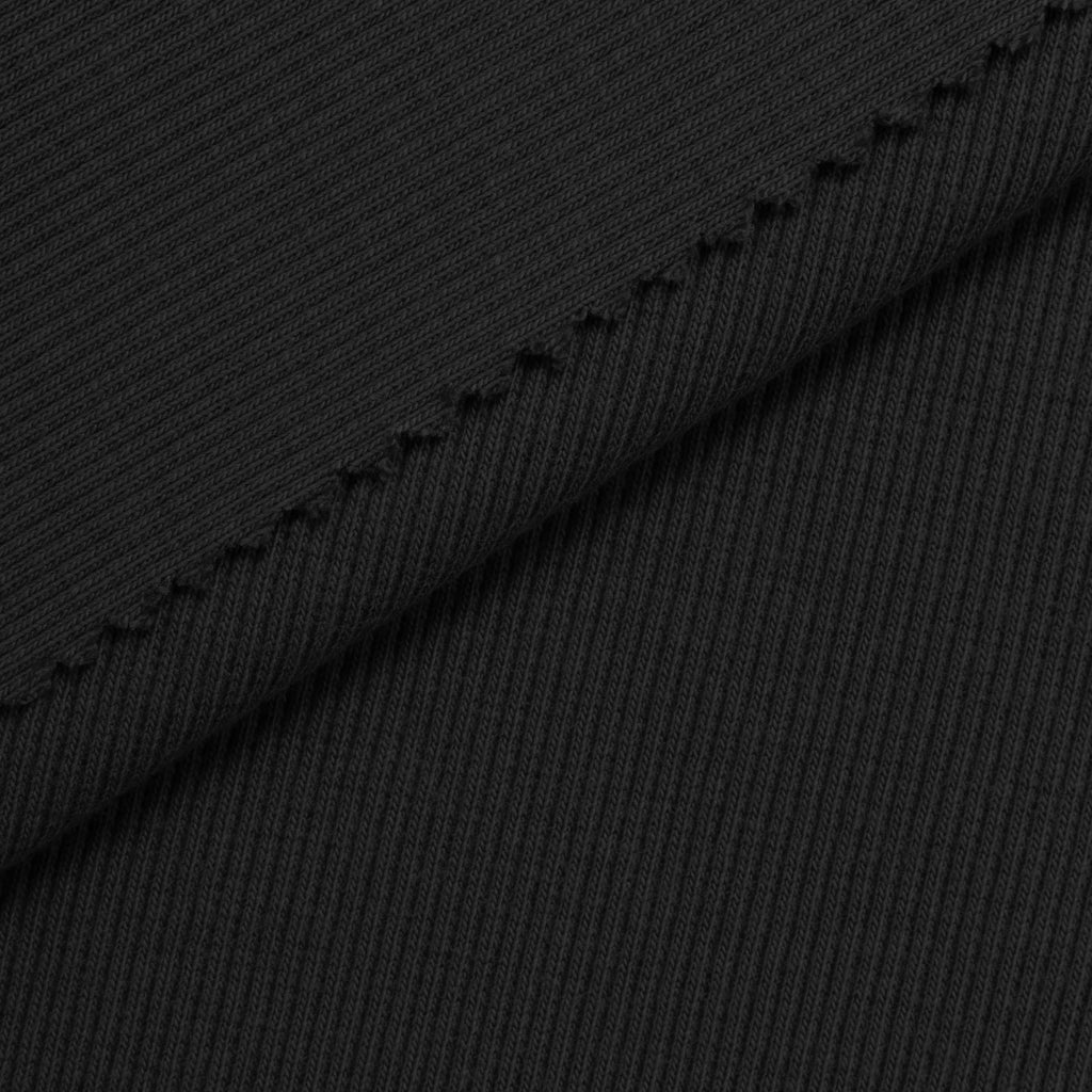 Ściągacz prążkowany 2x1 280 g/m² - czarny
