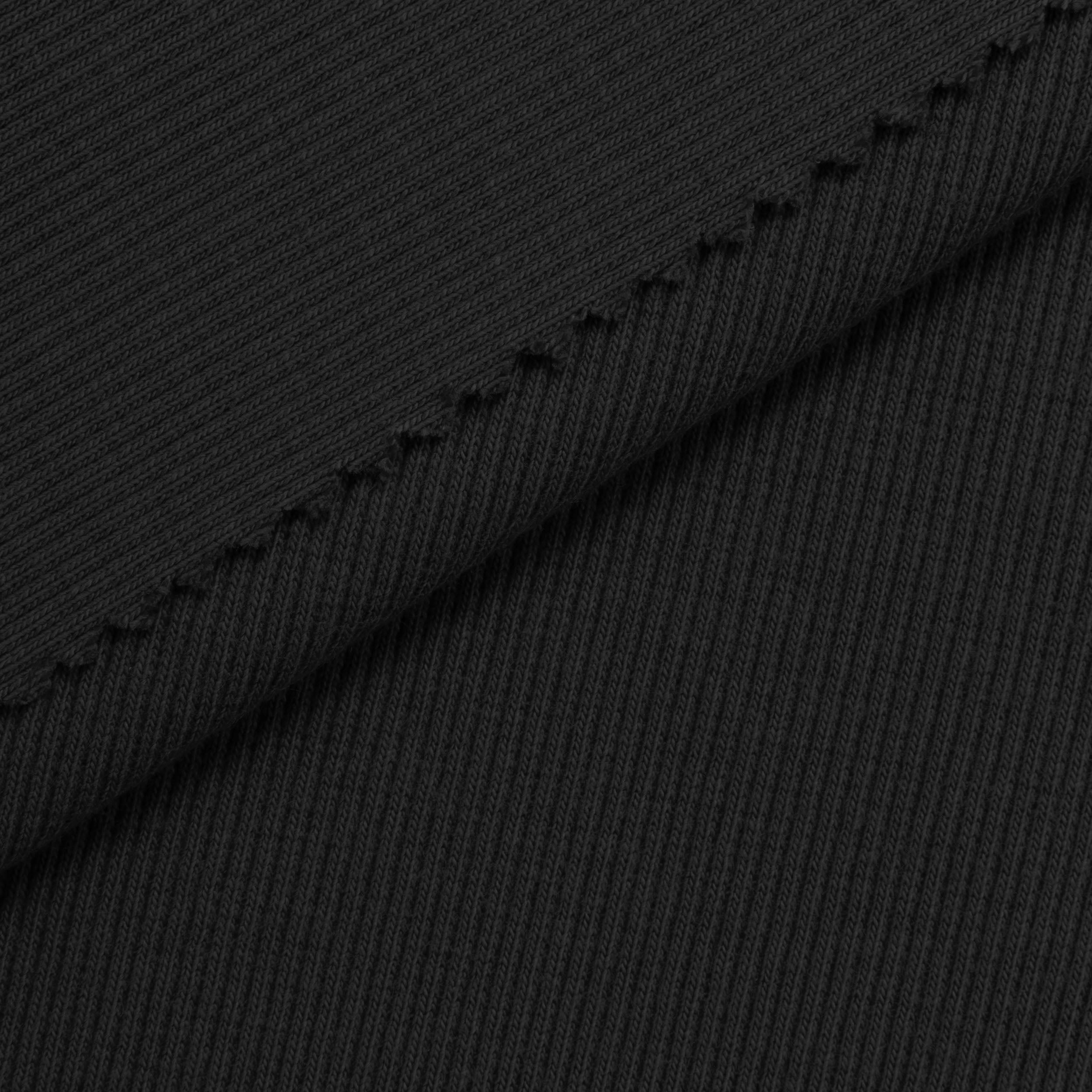 Ściągacz prążkowany 2x1 280 g/m² - czarny