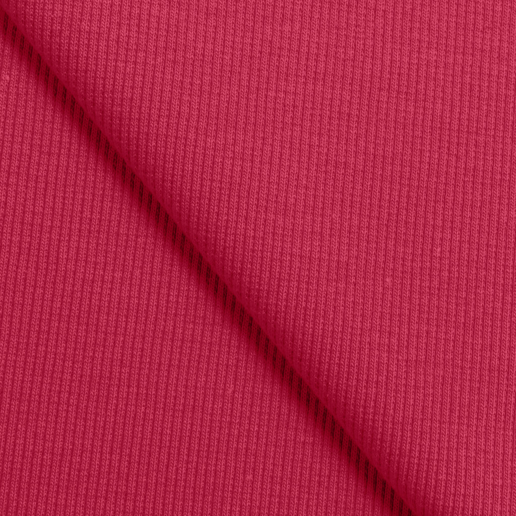 Ściągacz prążkowany 2x1 280 g/m² - malinowy